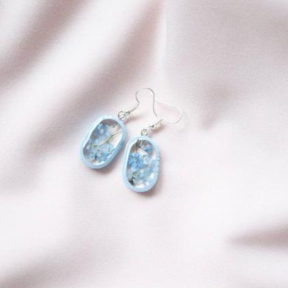 Forget-me-not Earrings / Lovely Gifts For Her /..