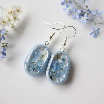 Forget-me-not Earrings / Lovely Gifts For Her /..