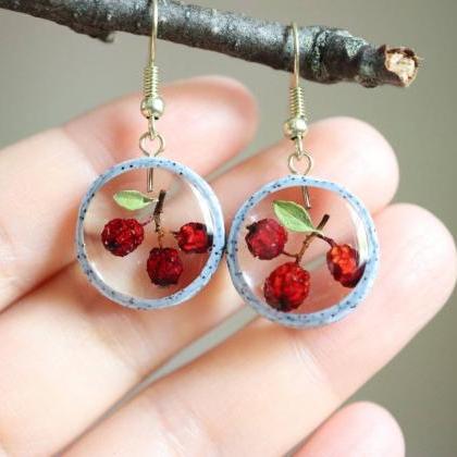 Real Wildberry Earrings / Lovely Gi..