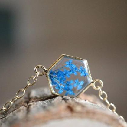 Blue Queen Anne's Lace Bracelet /..