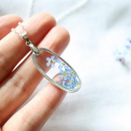 Forget Me Not Necklace / Real Flowe..