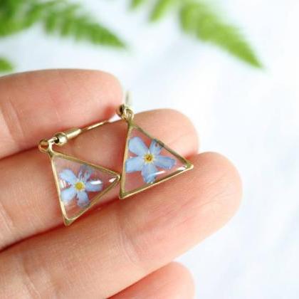 Forget Me Not Dangle Earrings / Dainty Gifts For..