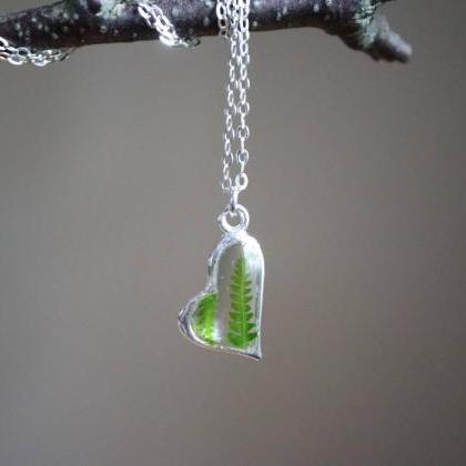 Real Fern Necklace / Dainty Nature ..