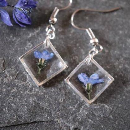 Forget Me Not Dangle Earrings / Dainty Gifts For..