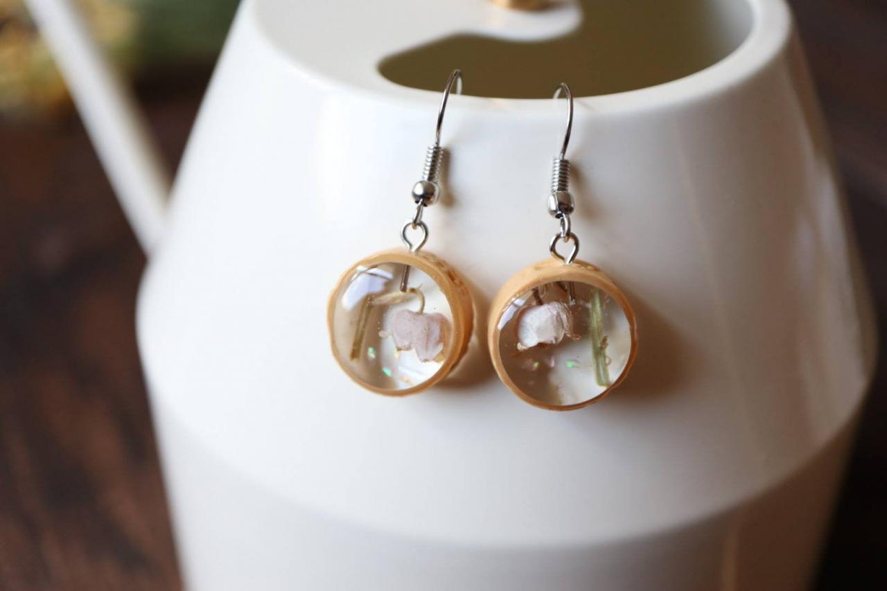 Lily Of The Valley Earrings / Dainty Gifts For Her / Handmade Resin Jewelry / Botanical Jewelry